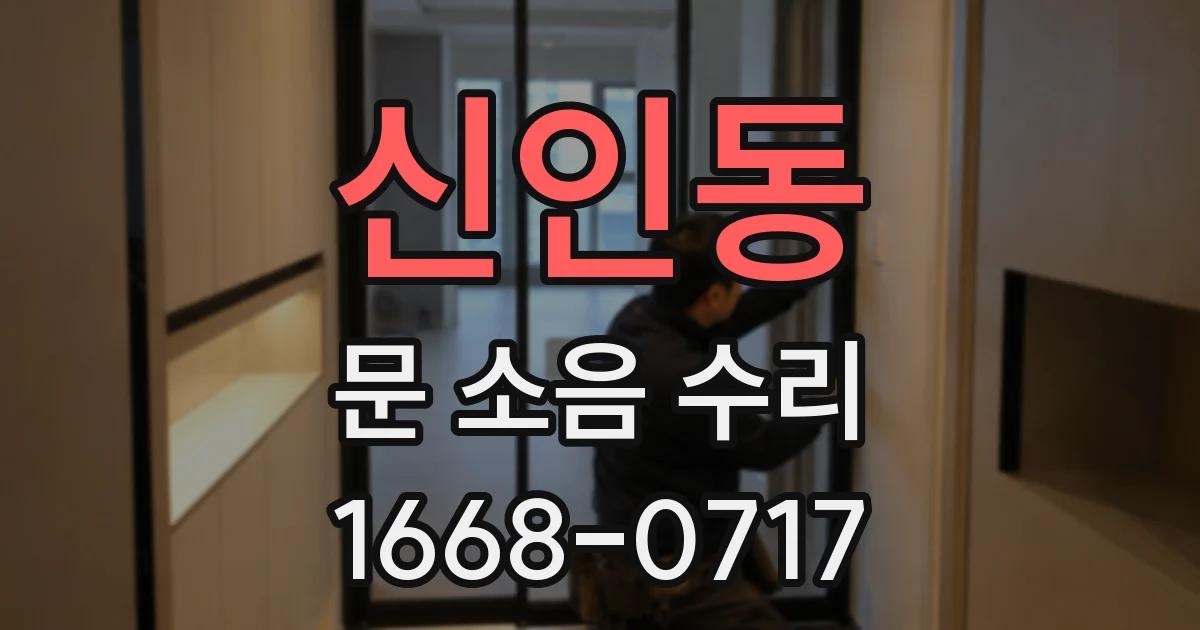 신인동 문 소음 수리