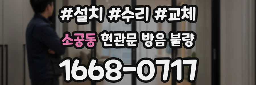 소공동 현관문 방음 불량