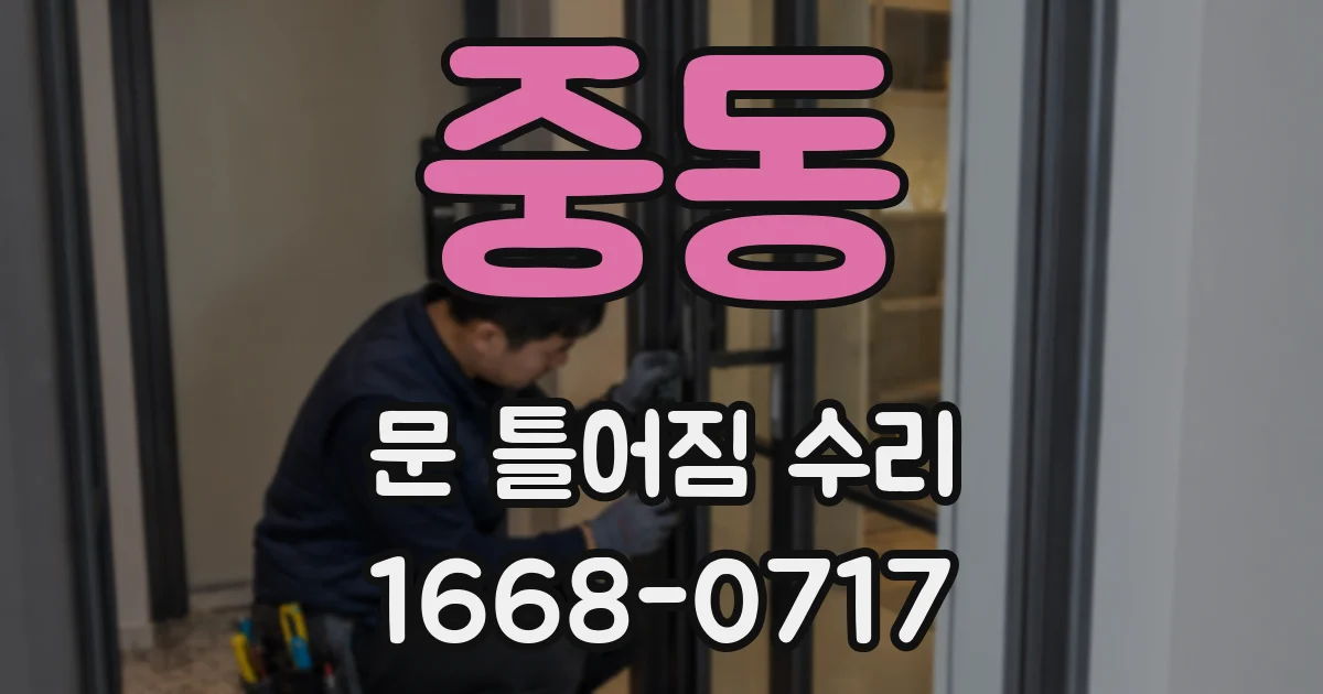 중동 문 틀어짐 수리