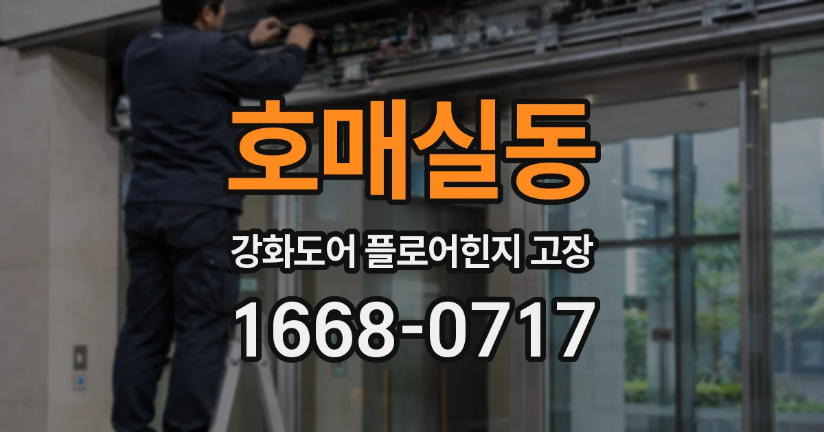 호매실동 강화도어 플로어힌지 고장