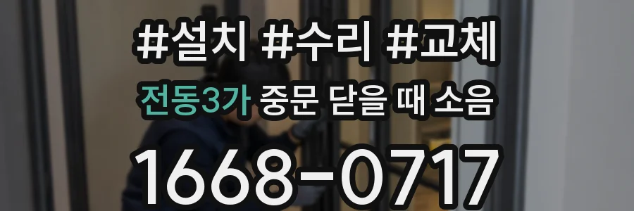 전동3가 중문 닫을 때 소음