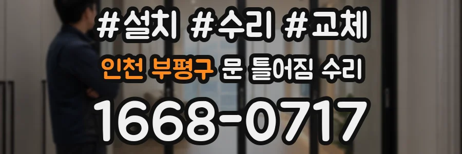 인천 부평구 문 틀어짐 수리