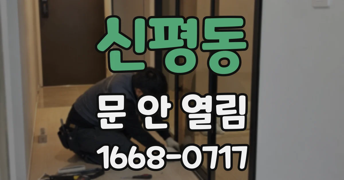 신평동 문 안 열림