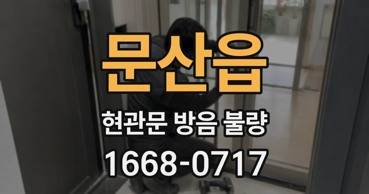 문산읍 현관문 방음 불량