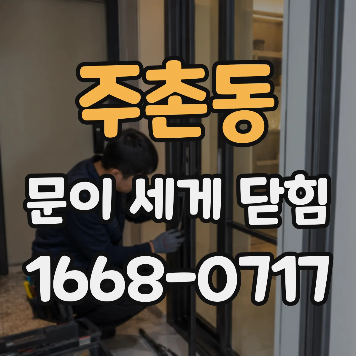 주촌동 문이 세게 닫힘