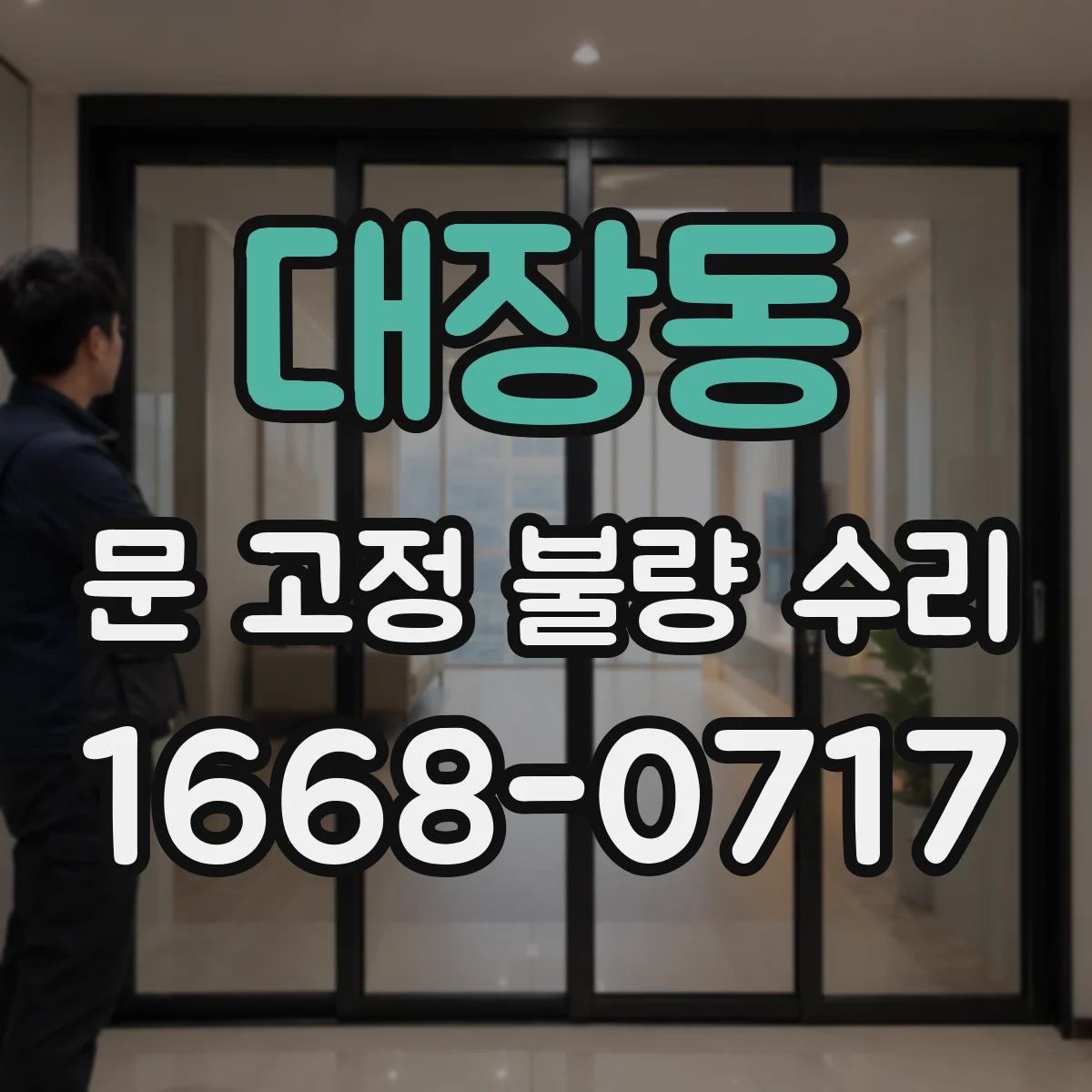 대장동 문 고정 불량 수리