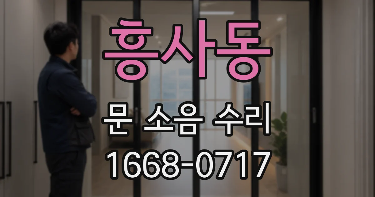 흥사동 문 소음 수리