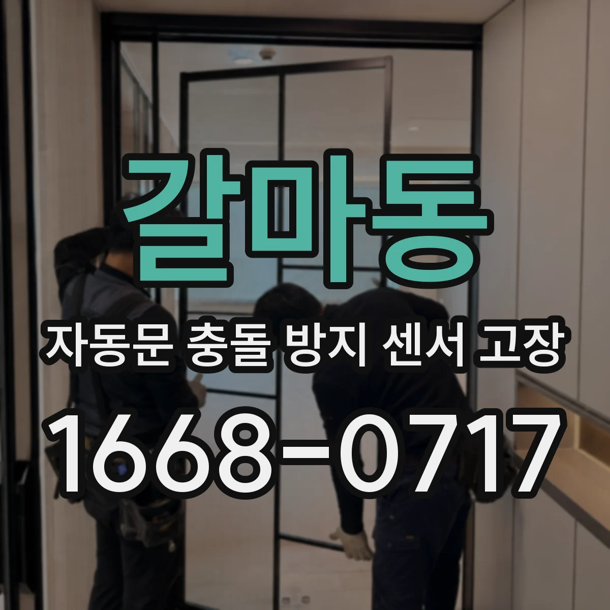 갈마동 자동문 충돌 방지 센서 고장