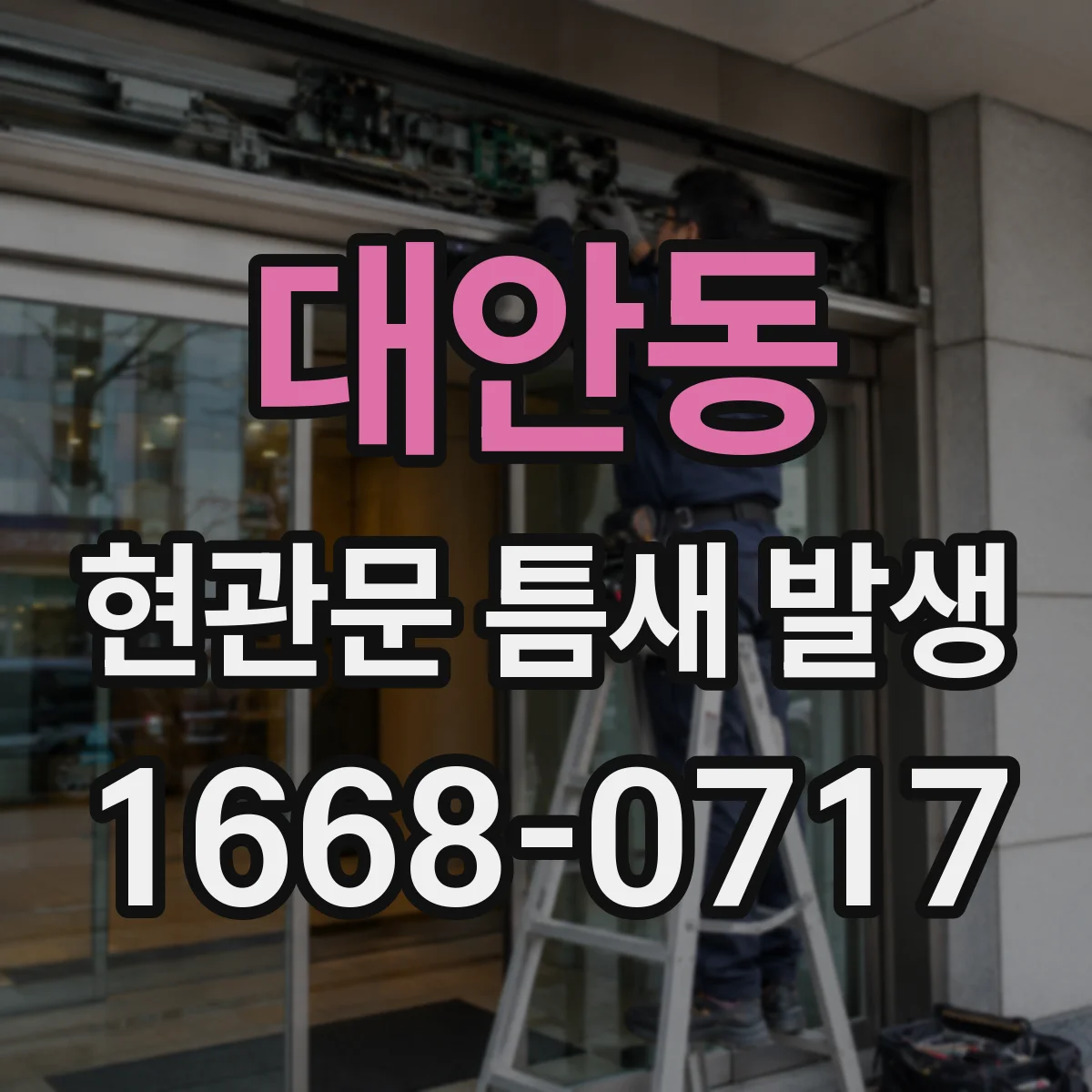 대안동 현관문 틈새 발생