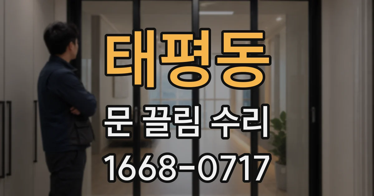 태평동 문 끌림 수리