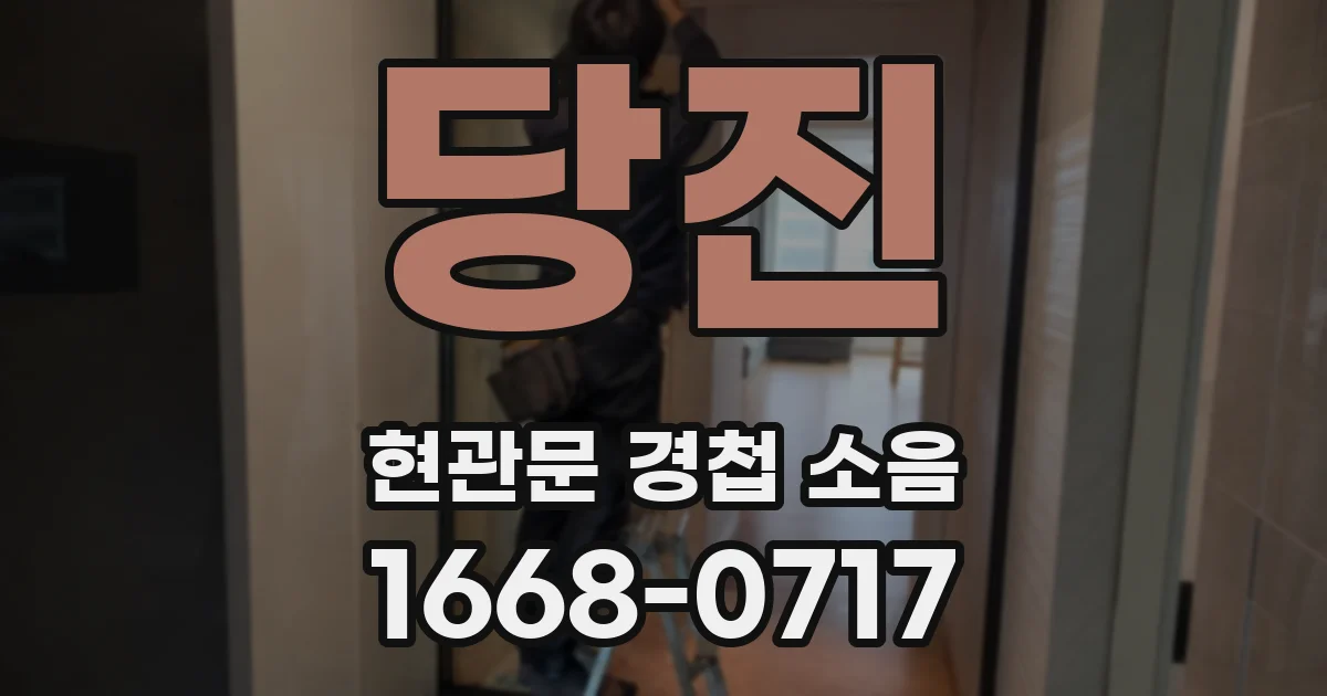 당진 현관문 경첩 소음