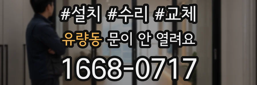 유량동 문이 안 열려요
