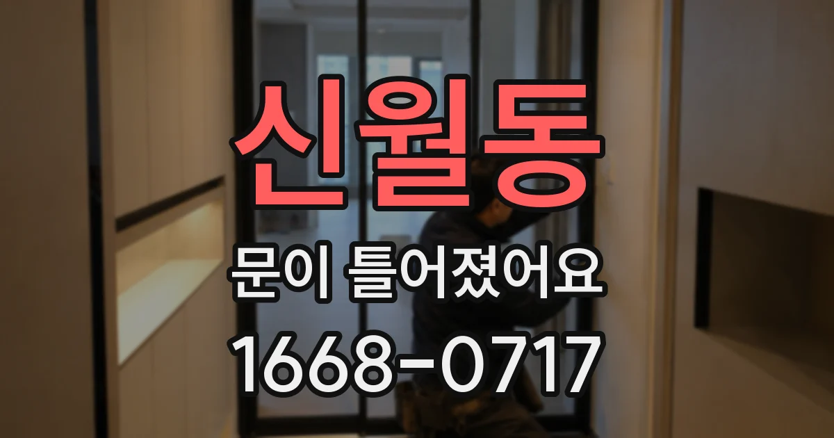 신월동 문이 틀어졌어요