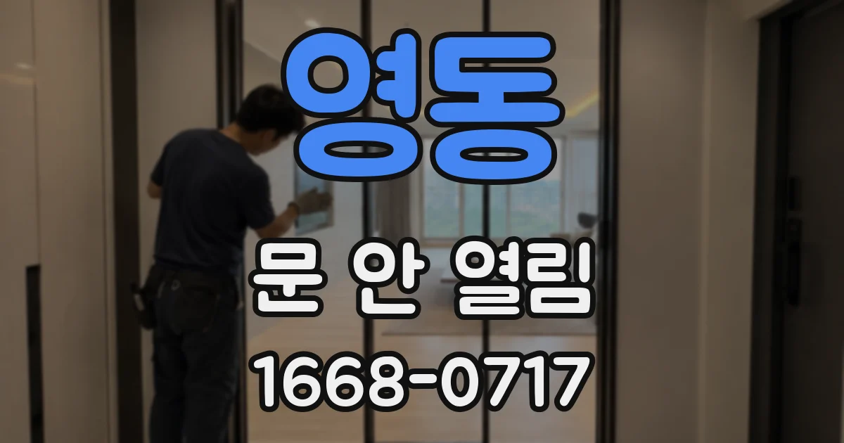 영동 문 안 열림