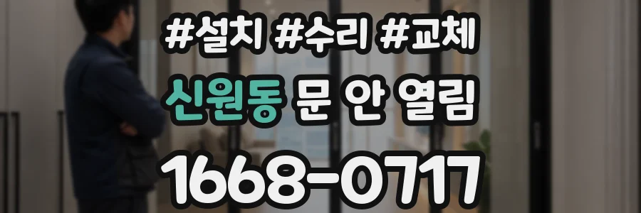 신원동 문 안 열림