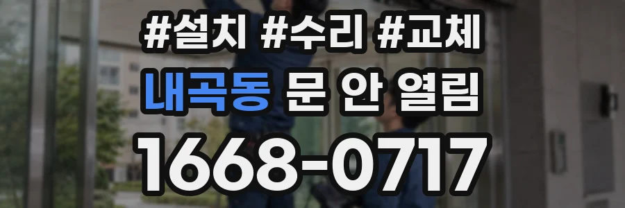 내곡동 문 안 열림