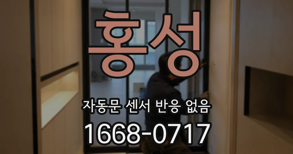 홍성 자동문 센서 반응 없음