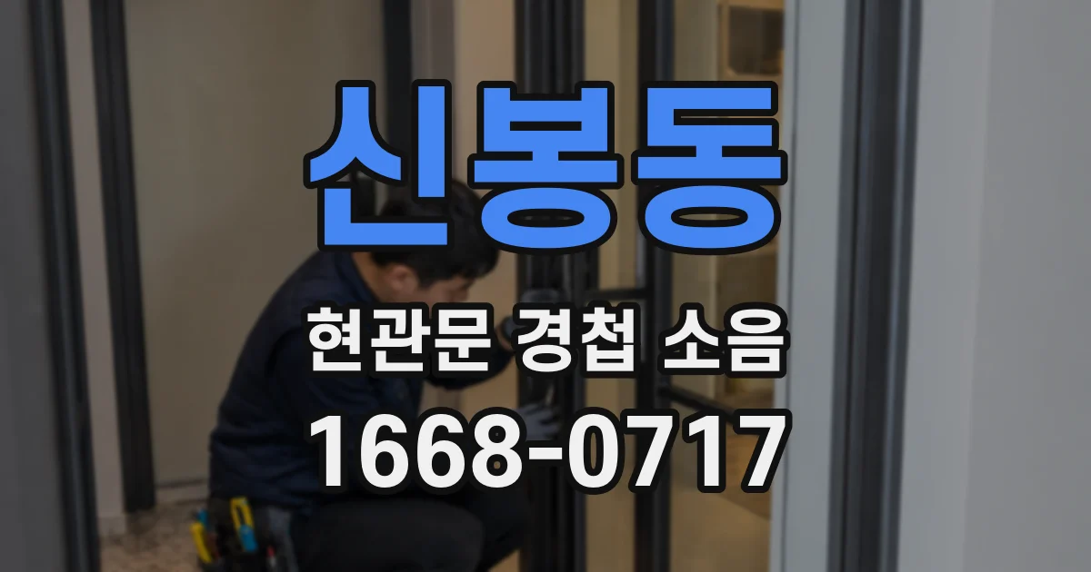 신봉동 현관문 경첩 소음