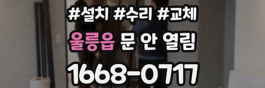 울릉읍 문 안 열림