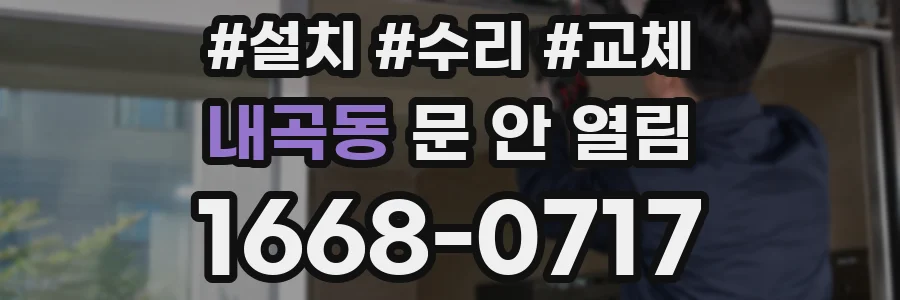 내곡동 문 안 열림