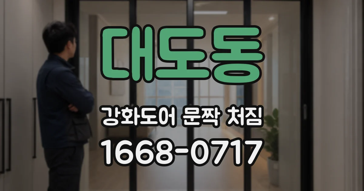 대도동 강화도어 문짝 처짐