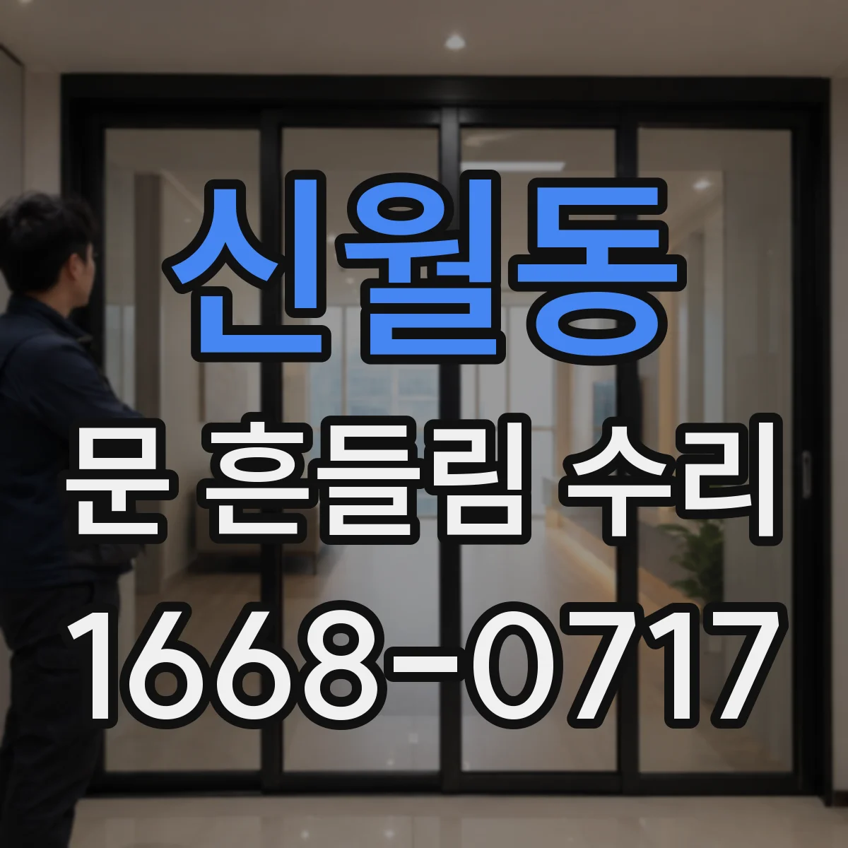 신월동 문 흔들림 수리