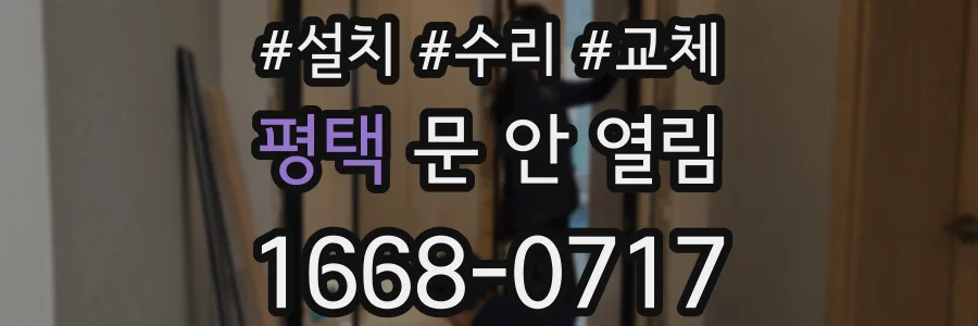 평택 문 안 열림