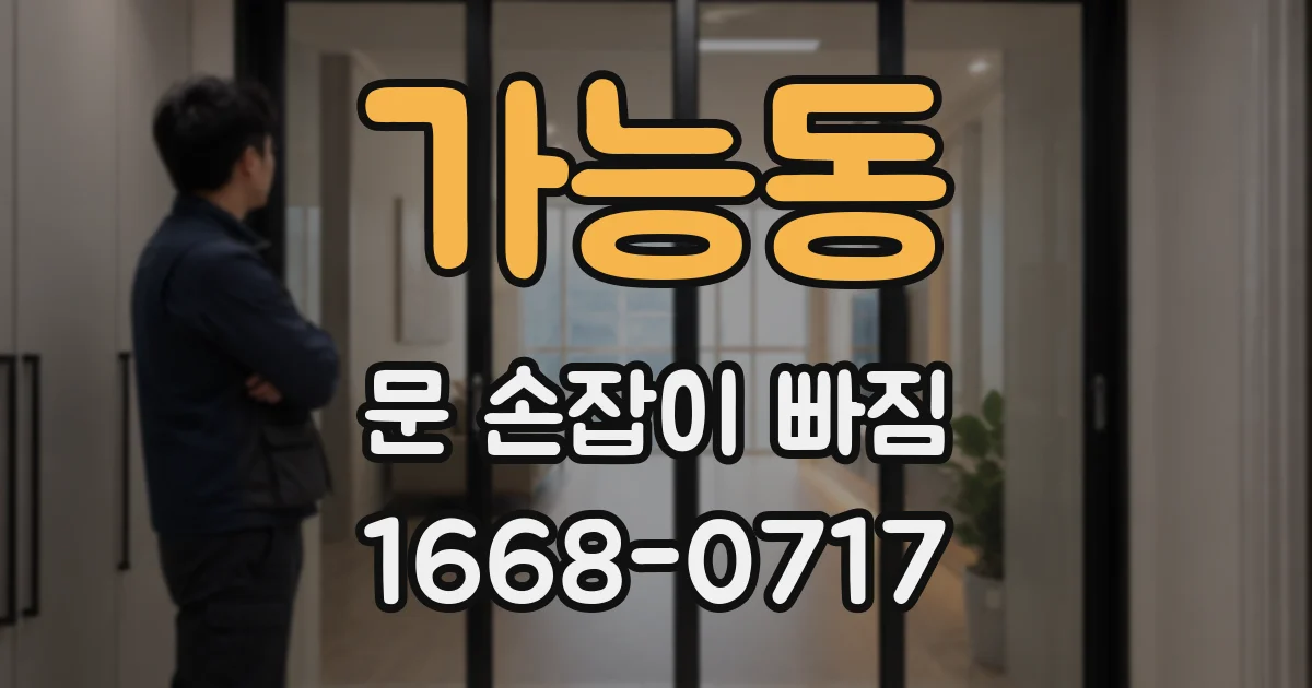 가능동 문 손잡이 빠짐