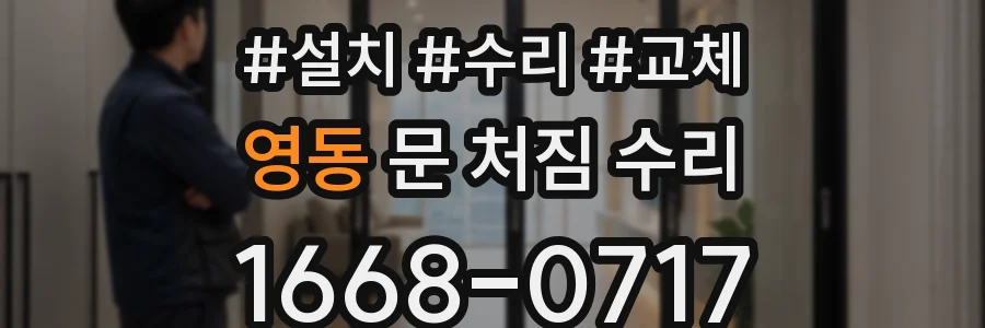 영동 문 처짐 수리