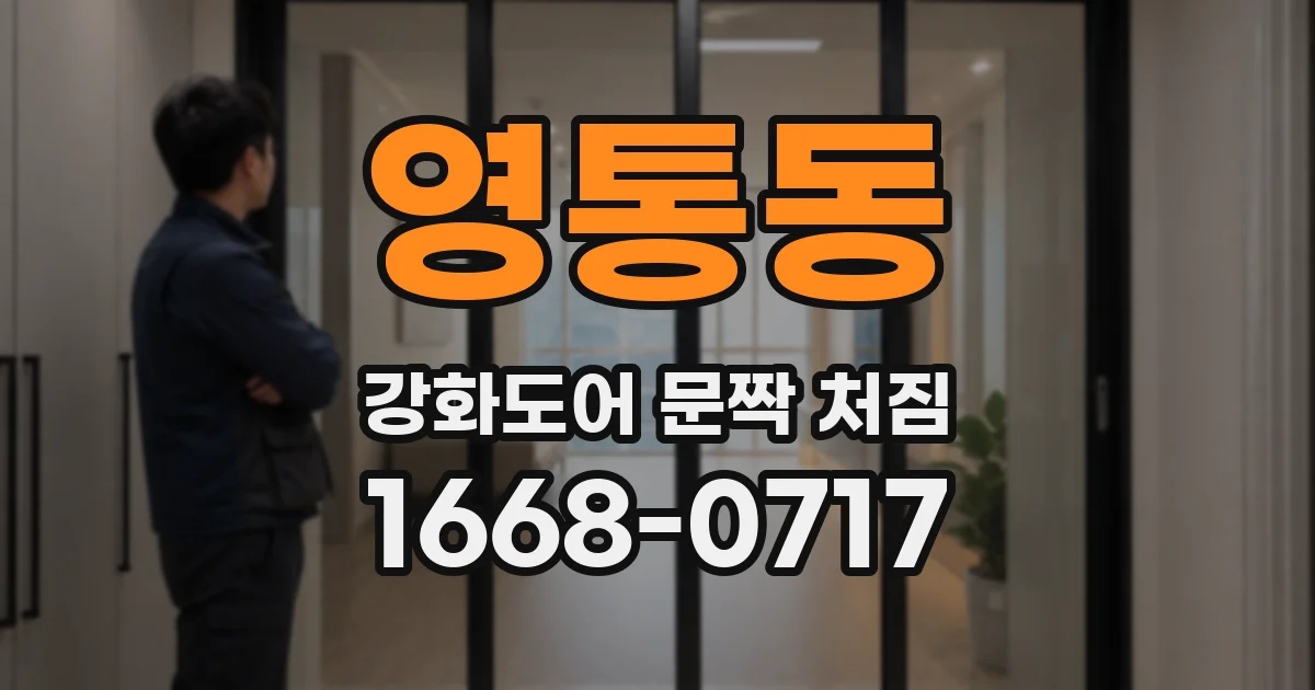 영통동 강화도어 문짝 처짐