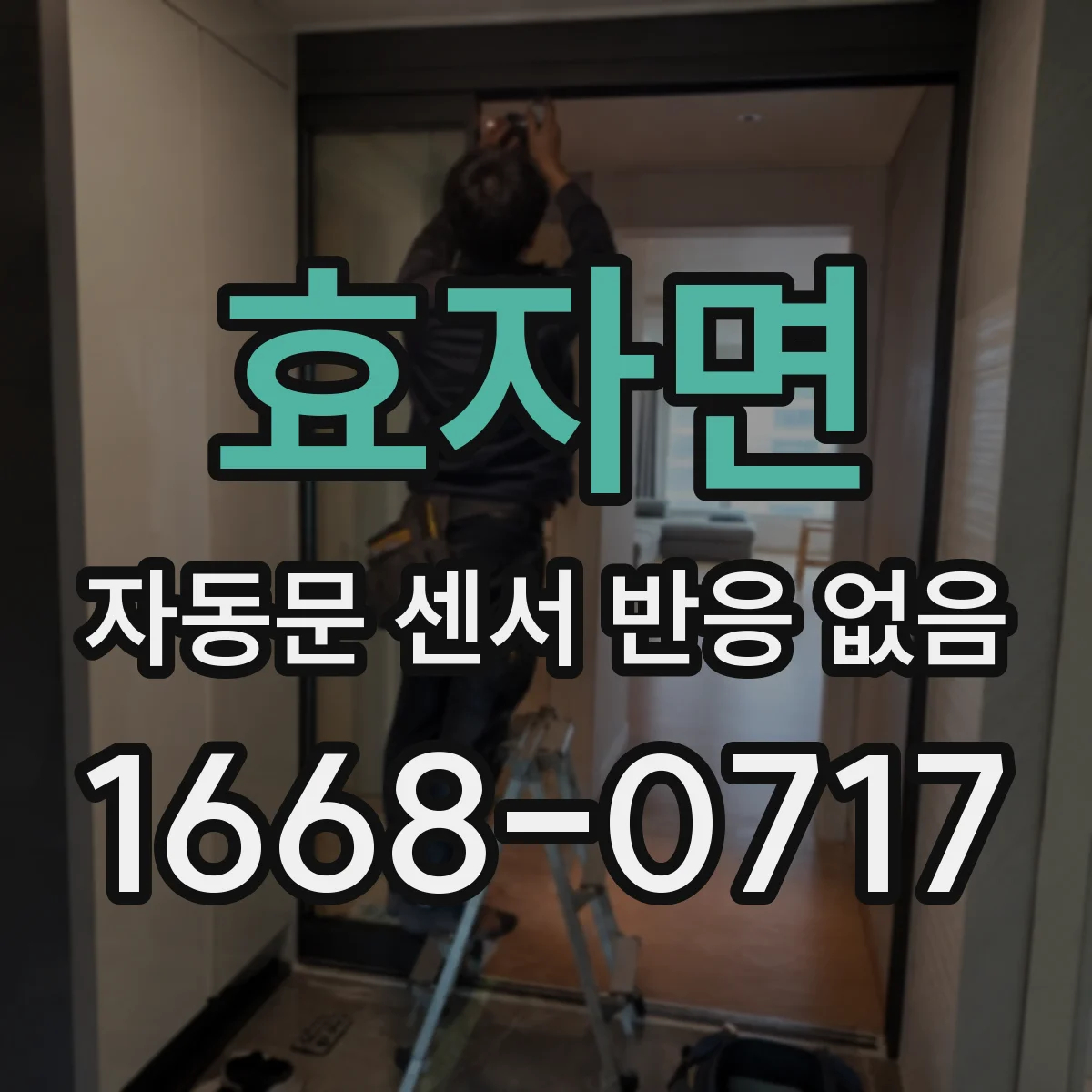 효자면 자동문 센서 반응 없음
