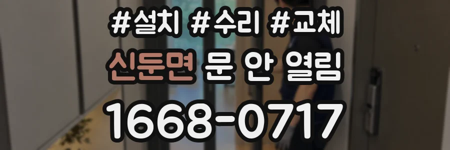 신둔면 문 안 열림
