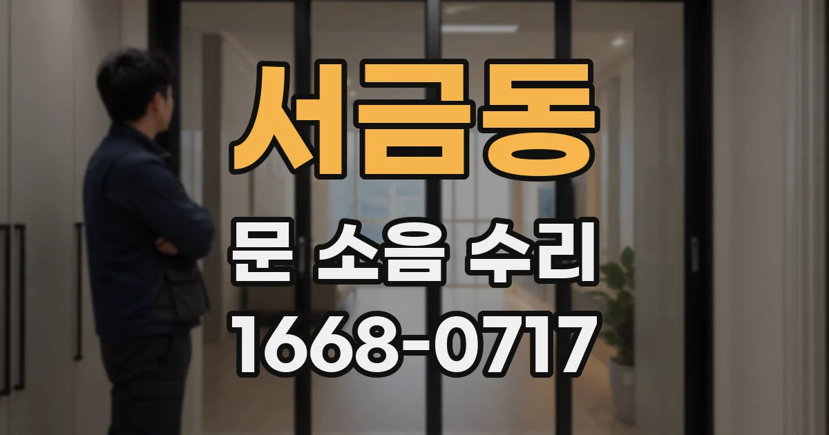 서금동 문 소음 수리