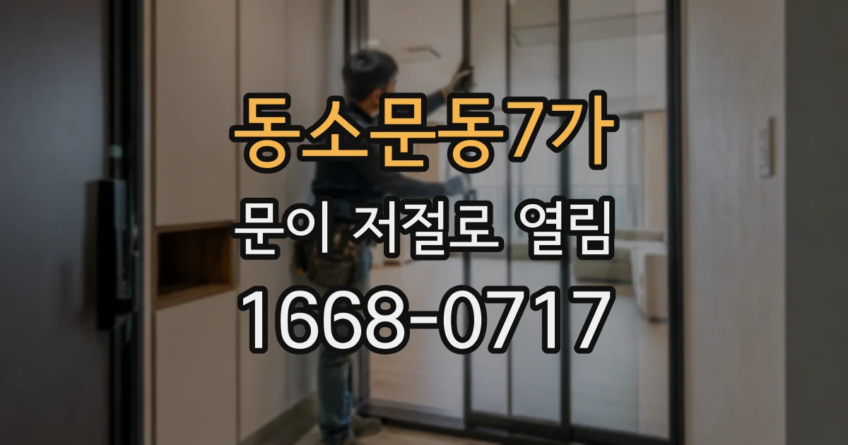 동소문동7가 문이 저절로 열림