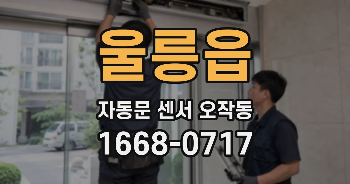 울릉읍 자동문 센서 오작동