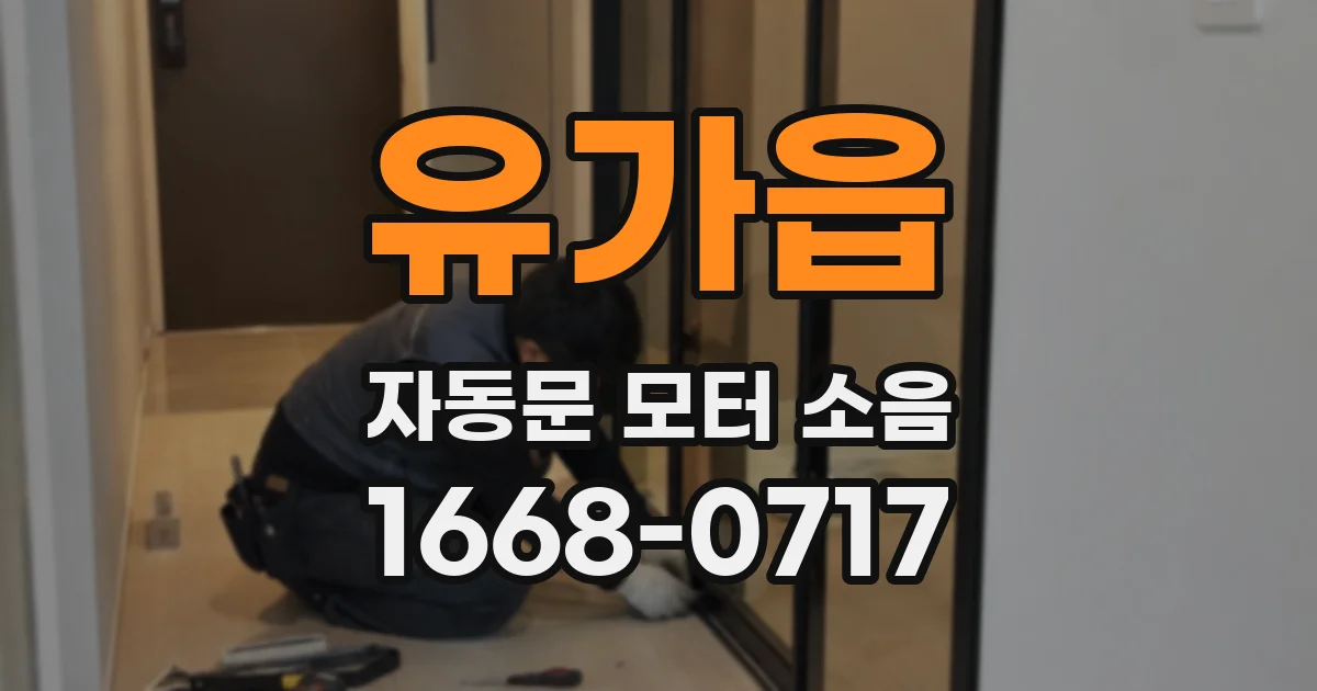 유가읍 자동문 모터 소음