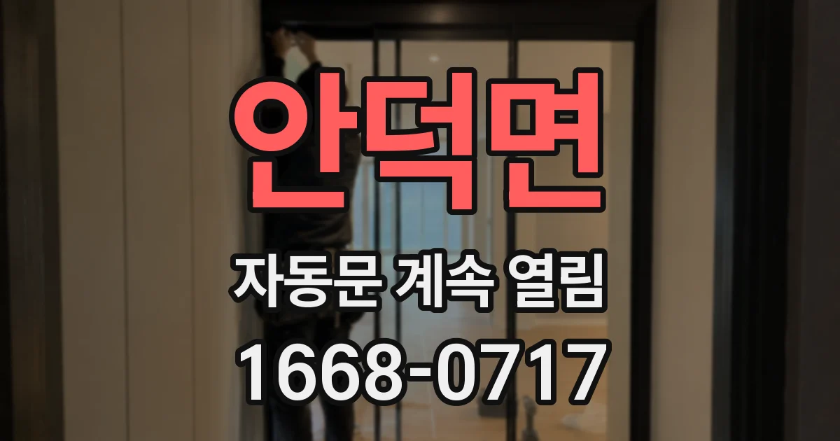안덕면 자동문 계속 열림