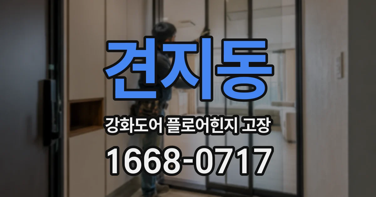견지동 강화도어 플로어힌지 고장