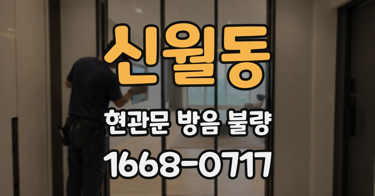 신월동 현관문 방음 불량