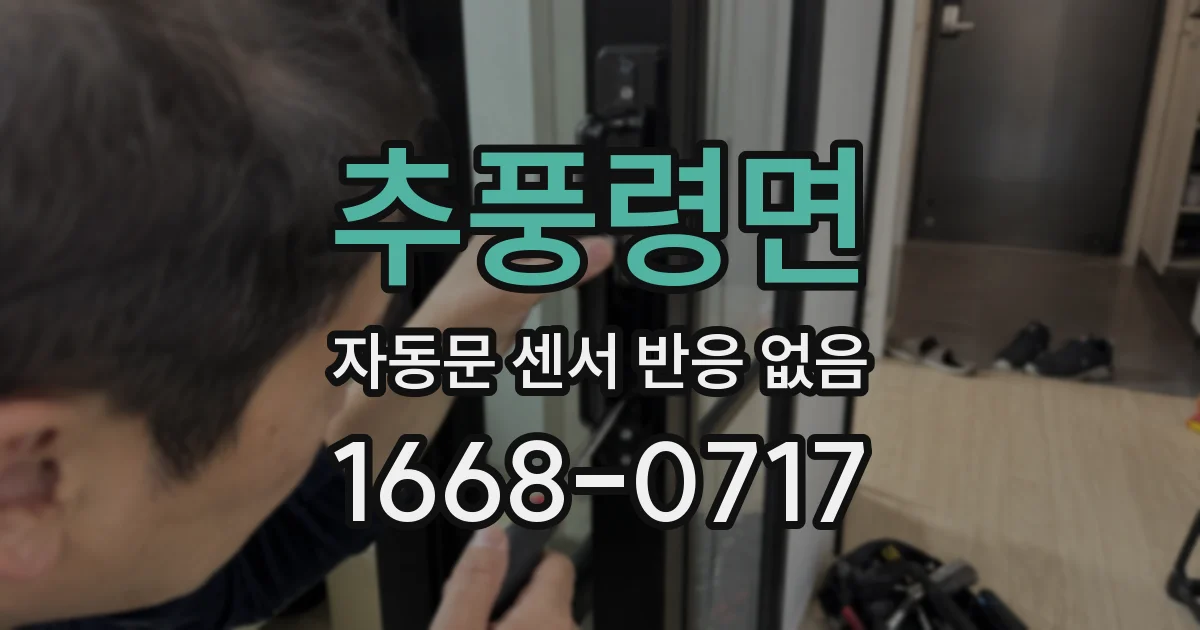 추풍령면 자동문 센서 반응 없음