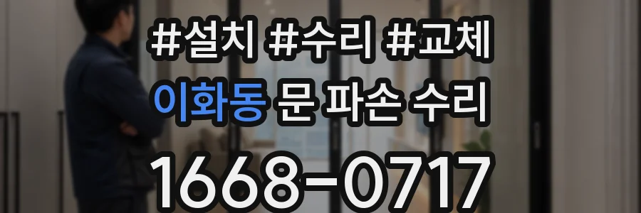 이화동 문 파손 수리
