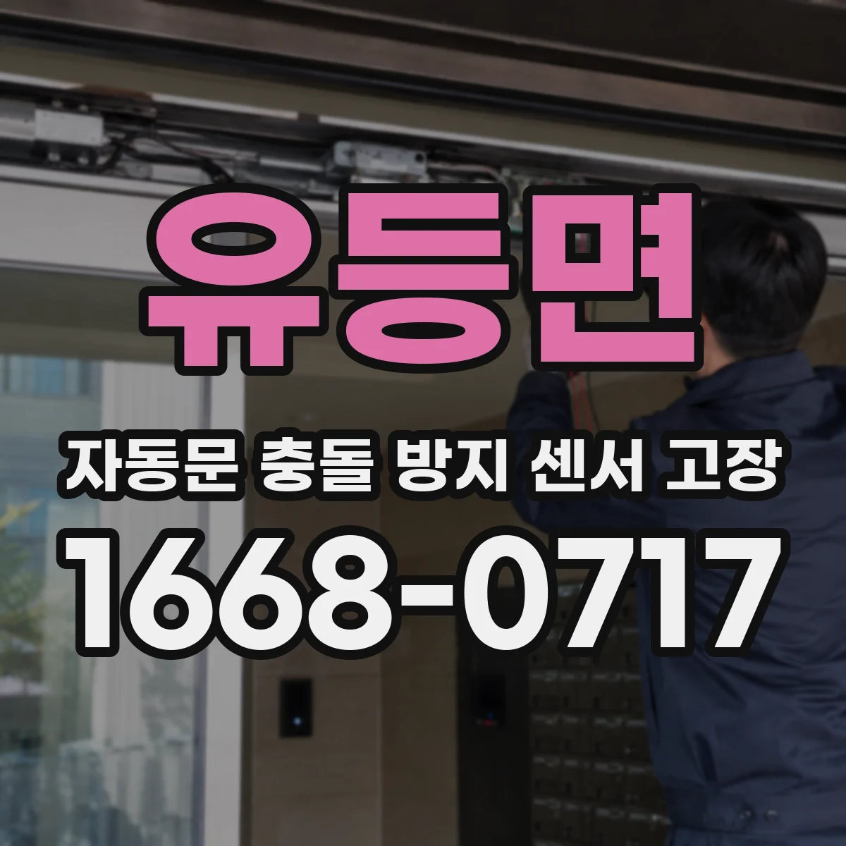 유등면 자동문 충돌 방지 센서 고장