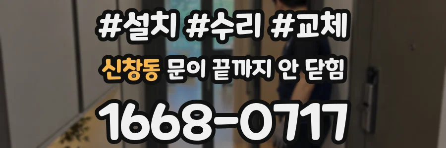 신창동 문이 끝까지 안 닫힘