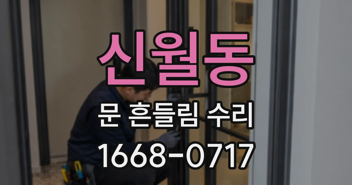 신월동 문 흔들림 수리