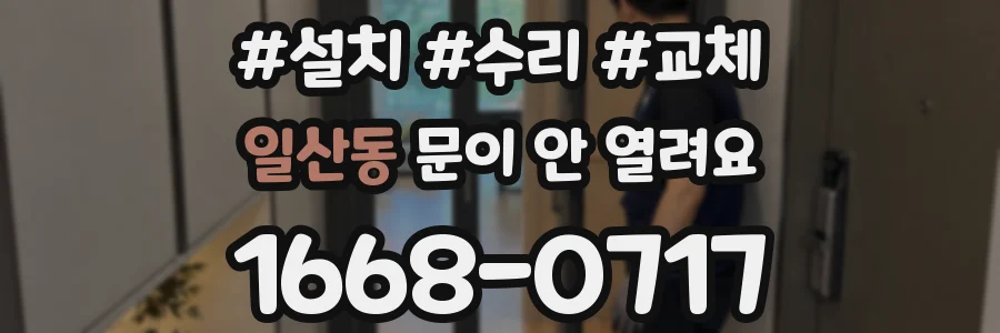 일산동 문이 안 열려요