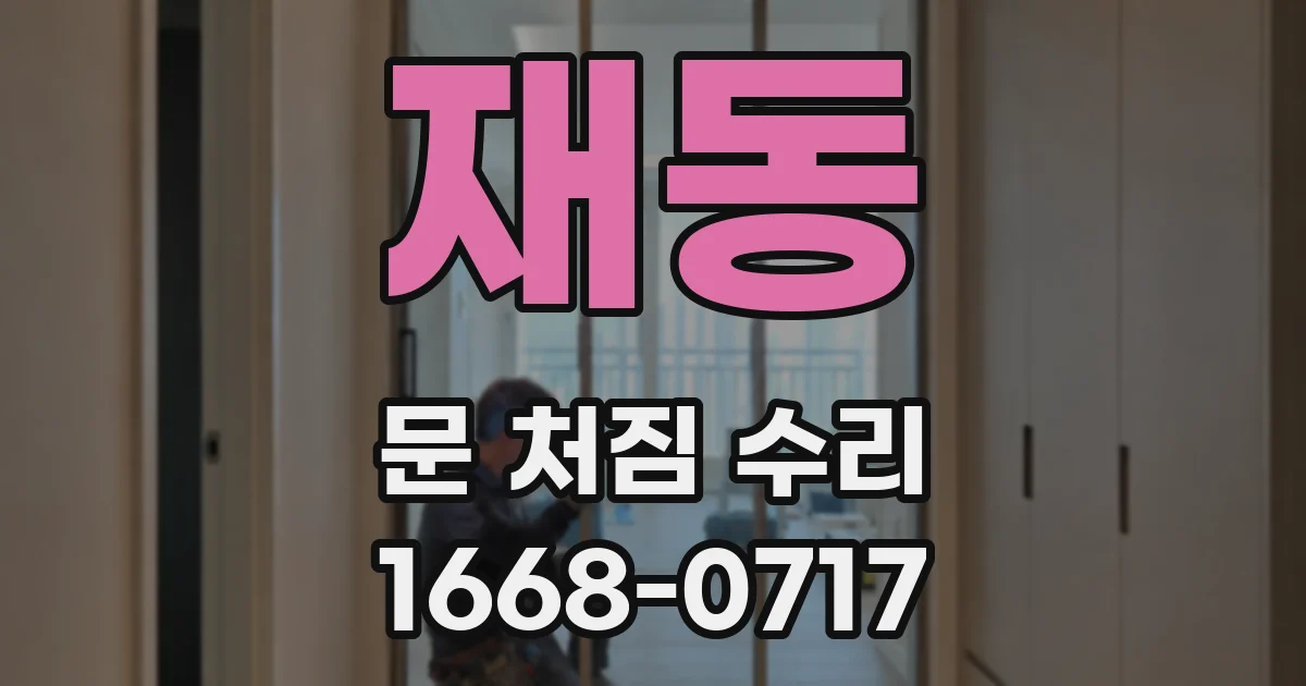 재동 문 처짐 수리