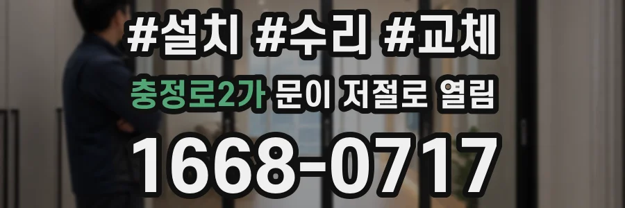 충정로2가 문이 저절로 열림