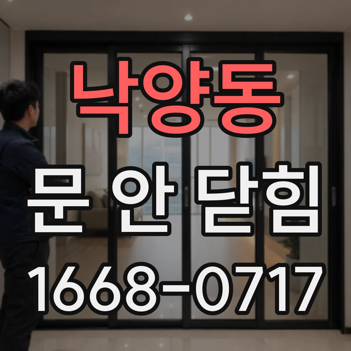 낙양동 문 안 닫힘