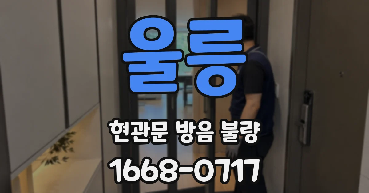 울릉 현관문 방음 불량