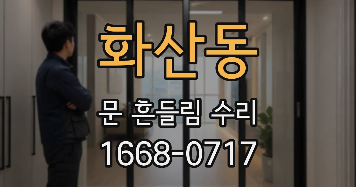 화산동 문 흔들림 수리